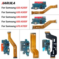 USB Charging Board Port Dock Connector + Main Board Motherboard Flex Cable For Samsung  A20 A30 A40 