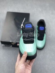 全新🌸Nike Air Force 1 Low 薄荷綠黑鉤 漆皮 舒適休閒板鞋