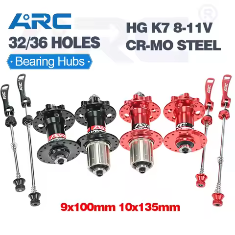 ARC 32 36 Hole MTB Hub 9x100 10x135 Bicycle Hub With Quick Release Disc Mountain Bike Hub CR-MO Stee