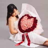 FarEastFlora.com - 99 Roses Flower Bouquet - Romance Symphony - NRH03