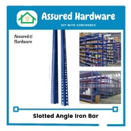 Slotted Angle Iron Bar / Besi Biru / Iron / Rack Shelf  5 ft / 5 Kaki