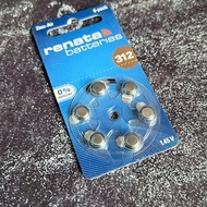 [ EXPRESS ] RENATA Swiss Hearing Aid Battery PR41-312 Standard Product 6 Tablets