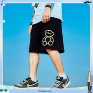 M-7XL Men Short Shorts Men's Clothing Pants Ready Stock Plus Size Black Youth Boy Drawstring Shorts 