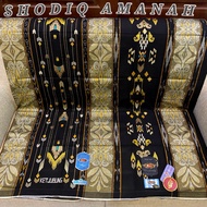 Ketjubung style gold woven sarong with scp skp sgd sgs sjt motif