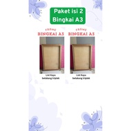 Package of 2 A3 frames made of wood with plywood back