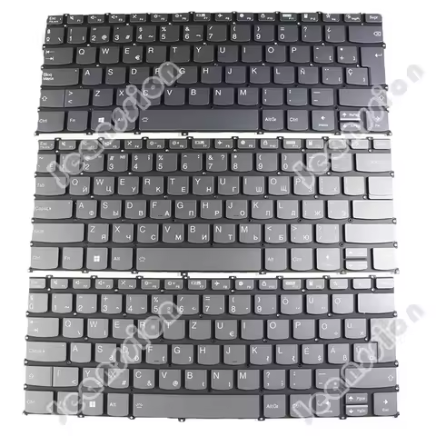 New Hungarian Spanish Russian US Keyboard for LENOVO IdeaPad 5-14IIL05 5-14ARE05 5-14ITL05 Gray Back