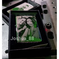 #YJK - Zippo Korek Api Custom Ukir Laser Foto Silver Crome Bisa Pesan