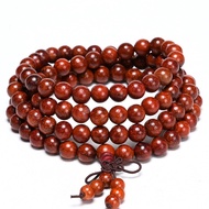[Ready Stock] Brazil Cat's Eye Red Sandalwood 0 Safflower Pear Buddha Beads Small Leaf Red Sandalwoo