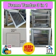 (Readly Stock)Frame Tingkap Tandas 3in1(22"x22") (TTC)