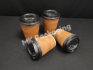 8oz / 12oz Ripple Wall Paper Cup / Paper Hot Cup With Lid / Cawan Kertas / Coffee Cup (20pcs±)