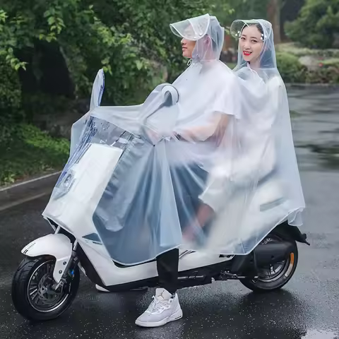Raincoat Waterproof Motorcyclist Goods for Fishing Poncho On Cloud Bicycles Raincoats Hooded Single 