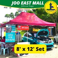 8' x 12' Canopy HEAVY DUTY Set [ JOO EAST ] Kanopi Pasar Malam