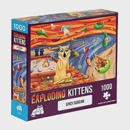 【GoKids】爆炸貓1000片拼圖: 嗆辣吶喊 英文版 Exploding Kittens 1000 Piece Puzzle Spicy Scream