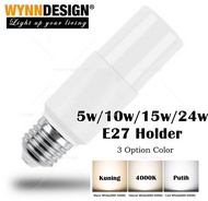 [1pc 5w/10w/15w/24w E27 Bulb] Led Stick Bulb Wynn Design Lighting Led Super Bright E27 Bulb Daylight