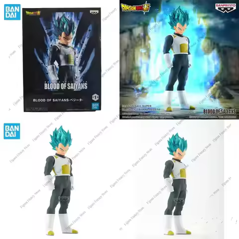 Special Offer Banpresto Anime Dragon Ball Super Figurines Blood Of Saiyans SSGSS Vegeta PVC Action F
