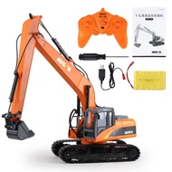 new Huina 1551 RC Excavator Truck 1/14 Alloy Remote Controlled Car Professional RC Excavator Constru