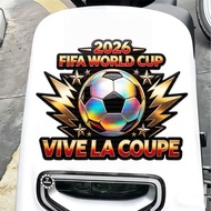 WSANGUI3949 2026 World Cup Car Sticker Megamo Sports Football Theme Merchandise Poster Sticker Lotte