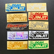 Sticker Stiker OGAH JINJIT cutting