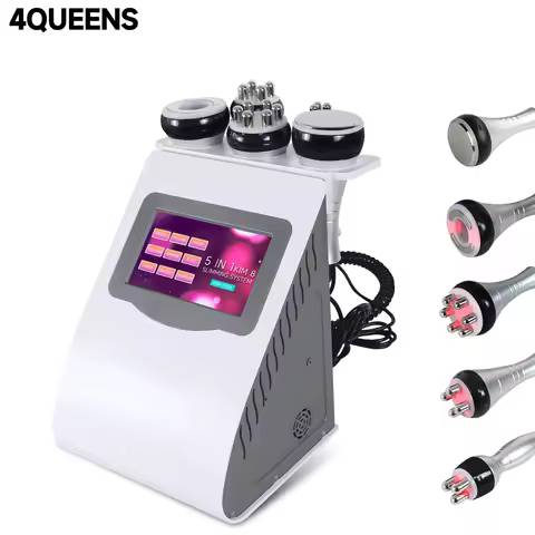 5 In1 40K Ultrasonic Cavitation Vacuum Multipolar Frequency Laser 8 Pads Lipo Slimming Machine Body 