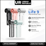 JISULIFE Life 9 Portable Mini Jet Fan 5000 mAh 5 Speeds Strong Wind Cooling Handheld Fan USB Fan