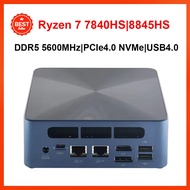 Ryzen7 8845HS/7840HS MINI PC Windows 11Pro DDR5 5600Mhz PCIe4.0 Nvme SSD WIFI6 BT5.2 Gamer Computer