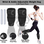 3H 1 Pasang Alat Latihan Lengan/Kaki Adjustable Arm/Ankle Weights Ankle Weights Adjustable Weight Tr