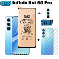 3 IN 1 infinix Hot 60 Pro Tempered Glass Matte Gaming Screen Protector for infinix Hot 60Pro Hot 60i
