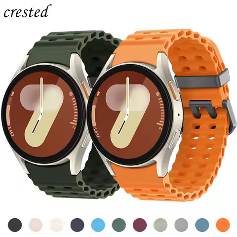 No Gaps Silicone Strap for Samsung Galaxy Watch 7 6 5 4 FE 40mm 44mm/4 6 Classic/5 Pro Sport Bracele