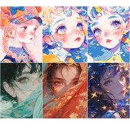 With frame Painting by Number,Dopamine Girl,Paint by Number,Acrylic paint,Painting Canvas,Home Decor