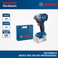 BOSCH GDS 18V-350 Professional Cordless Impact Wrench - 06019M50L0