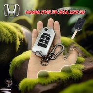 Key Case honda Tpu Metallic Model 2 Buttons Civic FB 2014 Jazz GK