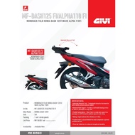 RACK LIPAT GIVI MONORACK LIPAT MF GIVI BRAKET BOX HONDA DASH 125Fi/ALPHA ACCESSORIES MOTOR HONDA DAS