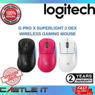 Logitech G PRO X SUPERLIGHT 2 DEX Wireless Gaming Mouse 44000 DPI HERO 2 Sensor Black White Pink