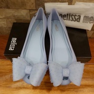 Melissa Sweet Bow XIX Blue Jelly Shoes Sepatu Pita Biru Wanita Dewasa