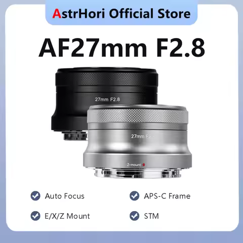 AstrHori AF 27mm F2.8 APS-C Frame STM Auto Focus Large Aperture Prime Lens for Sony E Alpha A6400 Ni