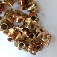 20.pcs Mur cakar M6 Tee Nutt mur tanam Mur cakar Mur furniture Mur cakar M6 T nut Mur tanam kayu mur