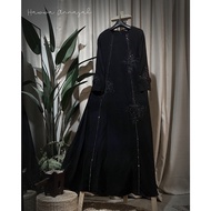 CLEARANCE SALE ARYNA Abaya Jubah Gemstone Lace Wudhu Friendly [Readystock]