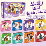 8 Copies Early Education Books Set Of Life Theme Series Cognitive Children's Reading Games For Toddl