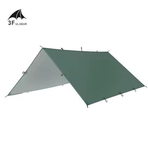 3F UL Gear Ultralight Tarp Outdoor Camping Survival Sun Shelter Shade Awning Silver Coating Pergola 