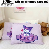 Velvet felt pillow for children going to school, children's pillow from 1 to 10 years old, soft velv