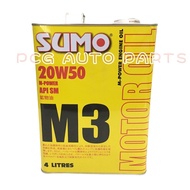 SUMO Engine Oil 20W-50 M3 M-Power Synthetic 4Litre Minyak Hitam 20w50 Enjin Oil