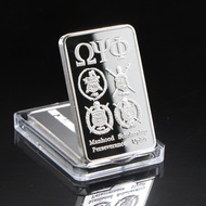 Square Silver Plated Medal Collection Coin Craft Coin Coin Gold Coin Commemorative Coin Winning Coin