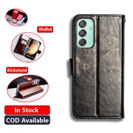 Classic Leather For Samsung Galaxy M15 F15 Wide 7 SM-E156B SM-E156BDS SM-M156S 5G Wallet Vintage Fol