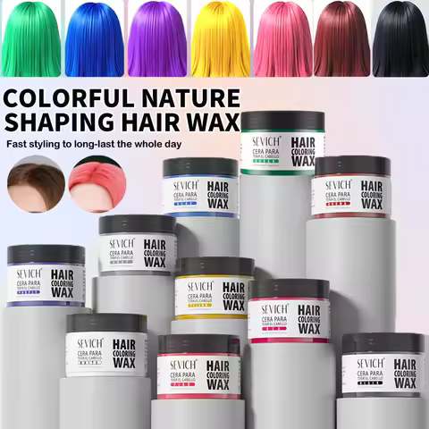 Sevich Hair Color Wax Temporary Hair Colour Cream Long Lasting Hair Dye Cream Unisex One-time Hair C