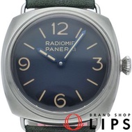 二手沛納海 Radiomir Tregiorni 45mm Radiomir PAM01335，不鏽鋼/皮革男士腕錶，藍色，狀況極佳，附盒子和保固卡。