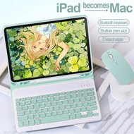 Universal Case For iPad 7.9 inch Mini 1 2 3 4 5 Cartoon TPU Pen Slot Bluetooth Removable Mouse Keyboard Flip Case Cover
