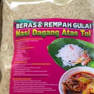 (JUALAN RAHMAH) Beras Dan Rempah Gulai Nasi Dagang Atas Tol TERENGGANU (900 gram) + freegift rempah