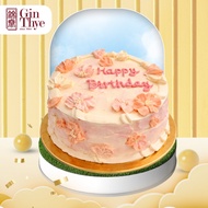 [Gin Thye] Soft Pink Blossom Delight Cake 5 Inch | Fresh Baked
