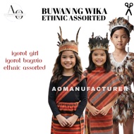 AO2026 Igorot Girl Costume Set and Skirt/Sash Only