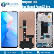 Bluesky 6.67 "ใหม่ดั้งเดิมสำหรับ Xiaomi Poco X5 Pro 5G 22101320G 22101320I LCD พร้อมชุดประกอบดิจิทัล